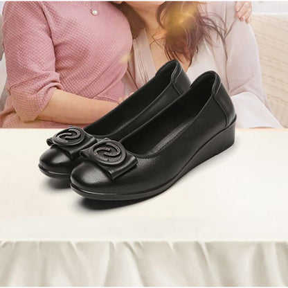 Damen Ballerinas Elegante Schleife Komfort Sohle - Norvielle
