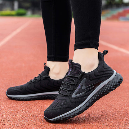 Damen Laufschuhe Leicht Atmungsaktives Mesh Schnellschnürsystem