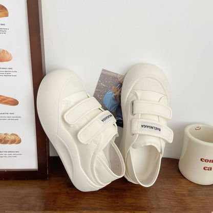 Damen Sneaker Slip On Klettverschluss Dämpfend Bequem