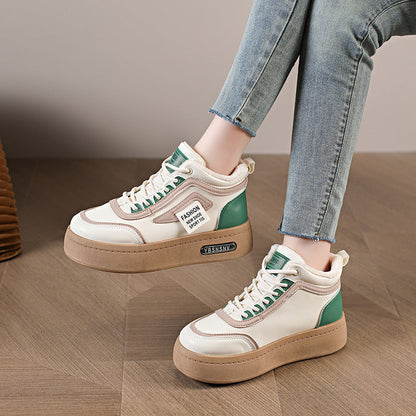 Damen High- Sneaker Warmgefüttert Robust