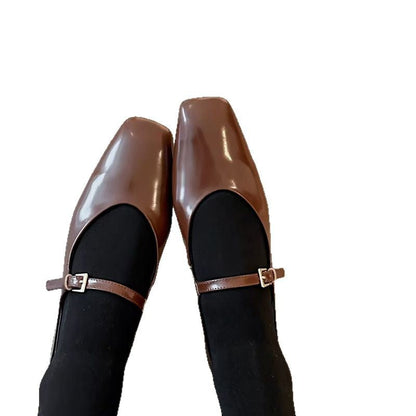 Damen Mary Jane Ballerinas Komfortabel