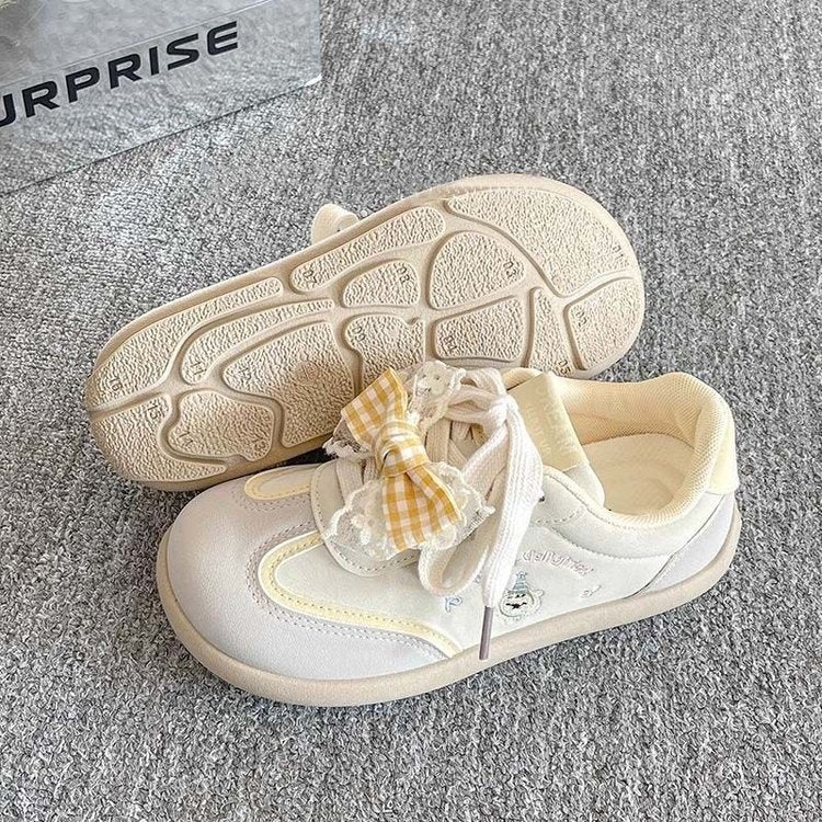 Damen Sneaker Bequem Rüschen Dekor Schwarz - Norvielle