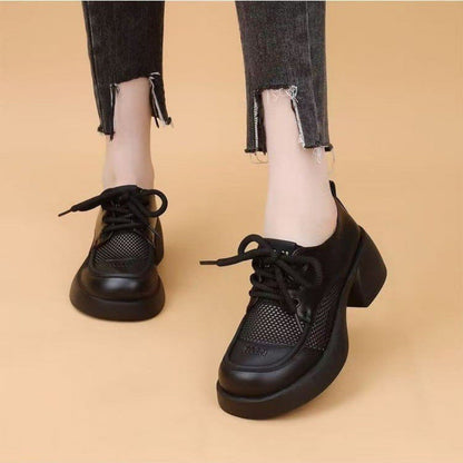 Damen Sneaker Leder Mesh