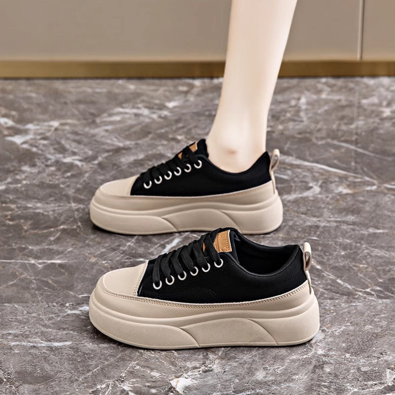 Damen Hochplateau Sneaker Chunky Bequem