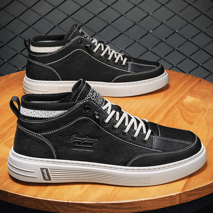 Damen Hochsneaker Kunstleder Elastisch
