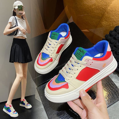 Damen Sneaker Bunt Komfortabel Gepolstert - Norvielle