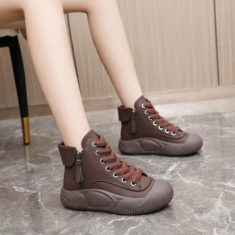 Damen Hochsneaker Robust Reißverschluss