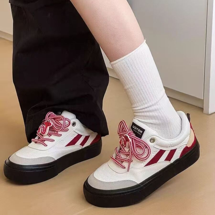 Damen Sneaker Atmungsaktives Material Lässig Schwarz - Norvielle