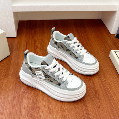 Damen Sneaker Plattformsohle Schick