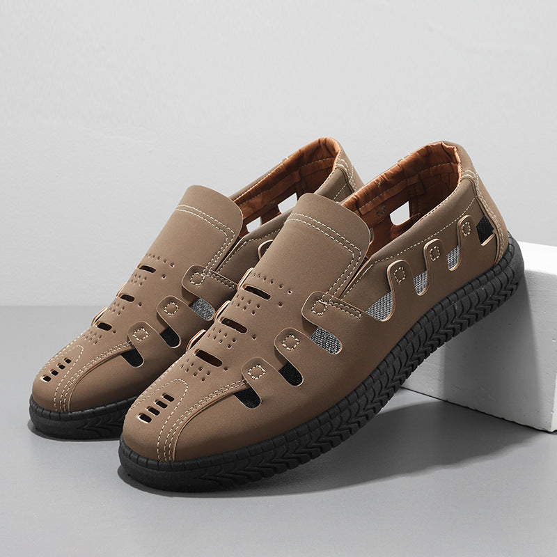 Damen Sandalen Atmungsaktives Leder Sommer