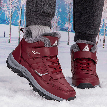 Damen Winterstiefel Isoliert Warm Klett Schnee