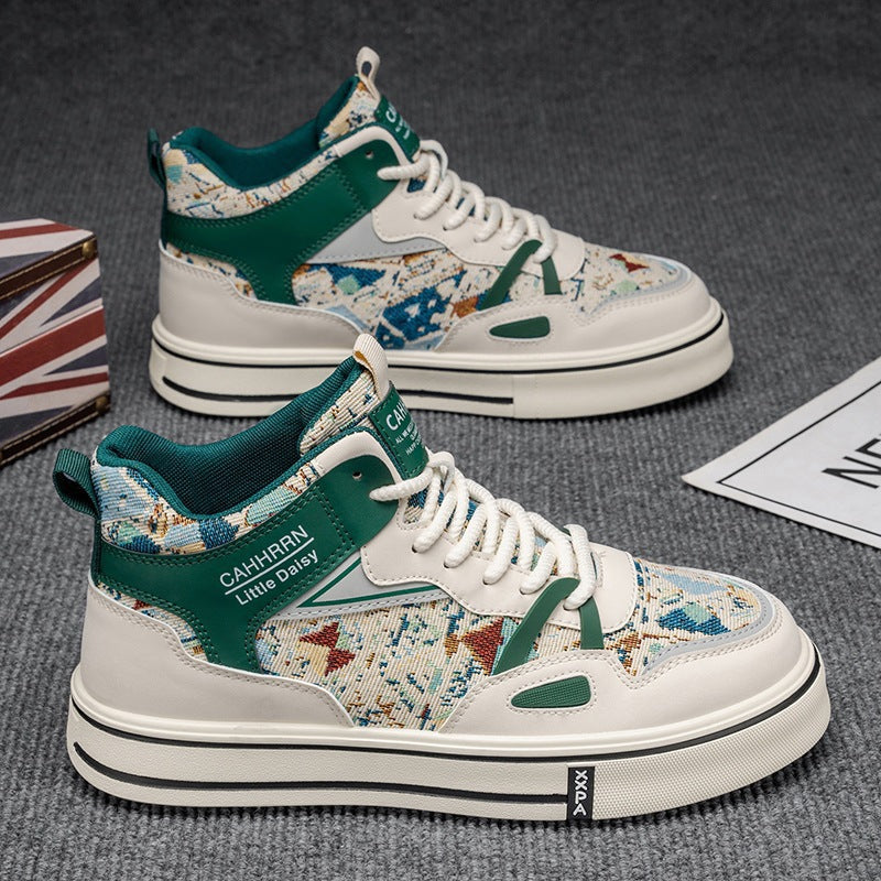 Damen High- Sneaker Atmungsaktives Material Dämpfung