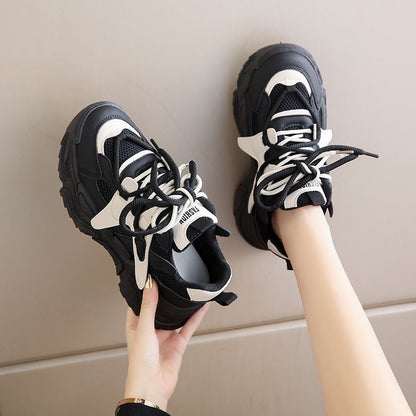 Damen Sneaker Sportlich Chunky Schuhe