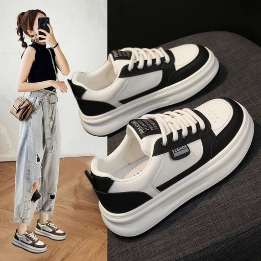 Damen Sneaker Zweifarbig Sportlich Trendy Lifestyle Schuhe - Norvielle