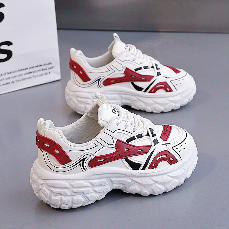 Damen Sneaker Sportlich Chunky Atmungsaktiv