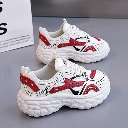 Damen Sneaker Sportlich Chunky Atmungsaktiv