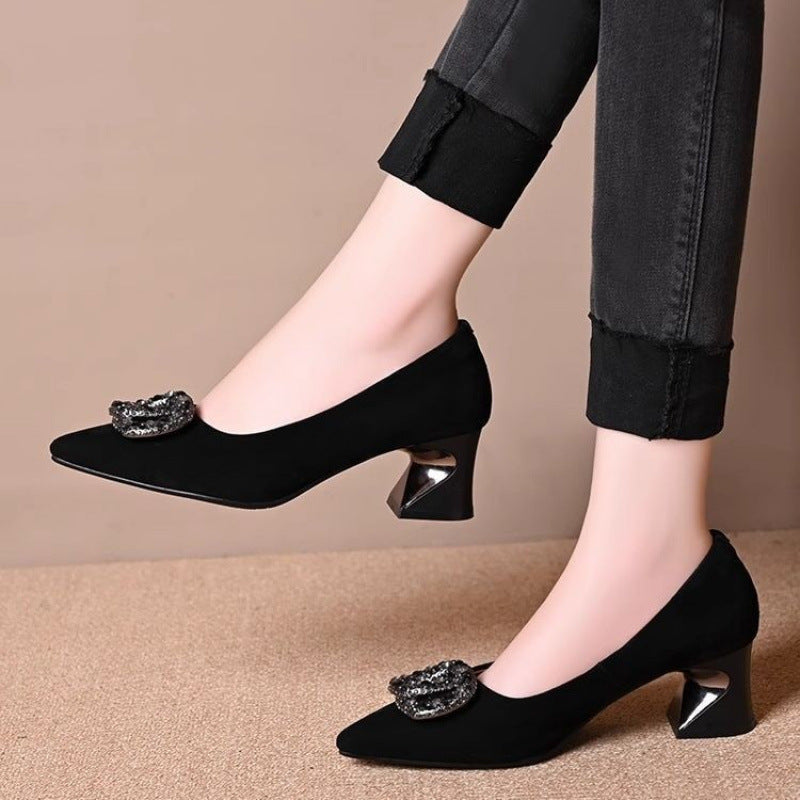 Damen High Heels Pumps Elegantes Schmuckdesign
