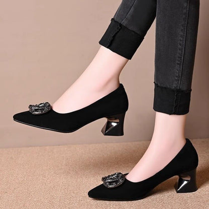 Damen High Heels Pumps Elegantes Schmuckdesign