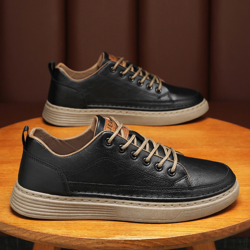 Damen Sneaker Atmungsaktives Leder Komfortschuhe