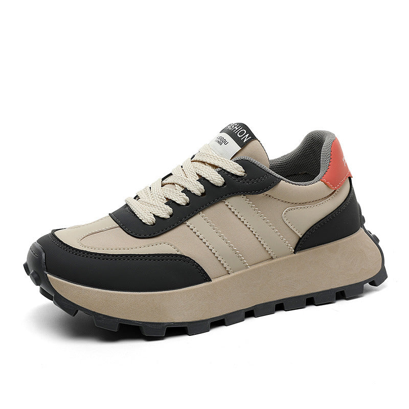 Damen Plateau Sneaker Rutschfeste Sohlen