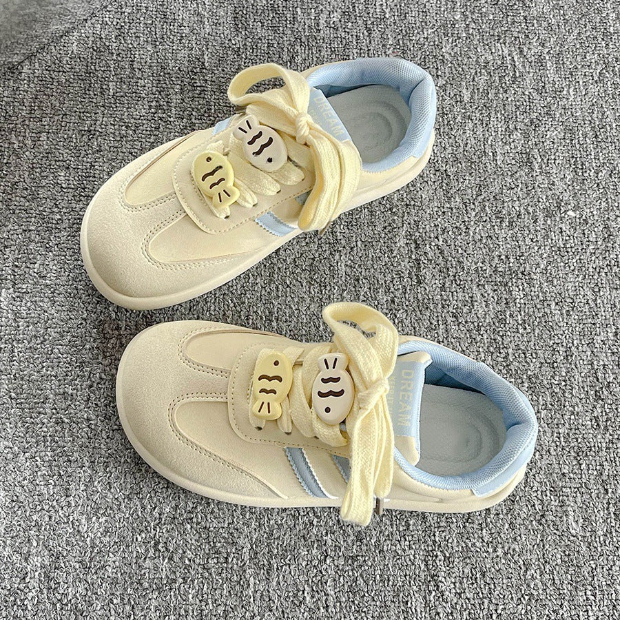 Damen Sneaker Tiermotiv Klettverschluss Lustig
