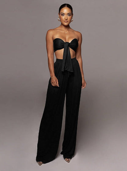 Damen Oberteil Set Schnürtop Elegant