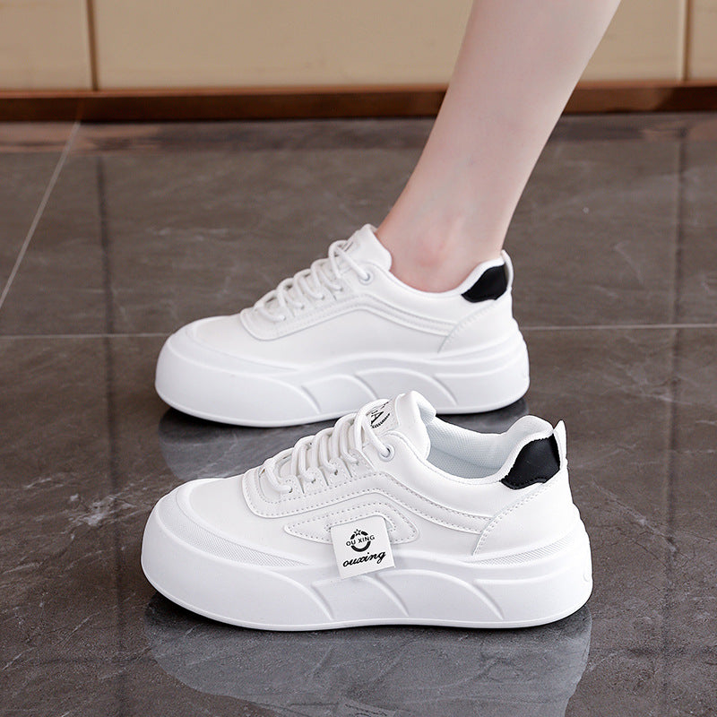 Damen Sneaker Dicke Sohle Atmungsaktives Material