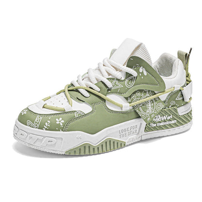 Damen Sneaker Chunky Sportlich Gummiweiß