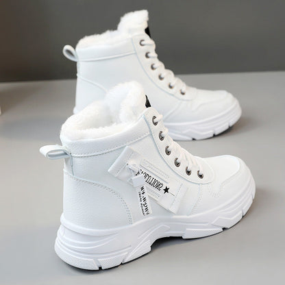 Damen High- Sneaker Warmfleece Rutschfest
