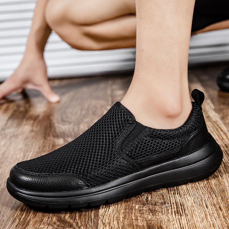 Damen Sneaker Slip-On Atmungsaktiv Rutschfeste Sohle