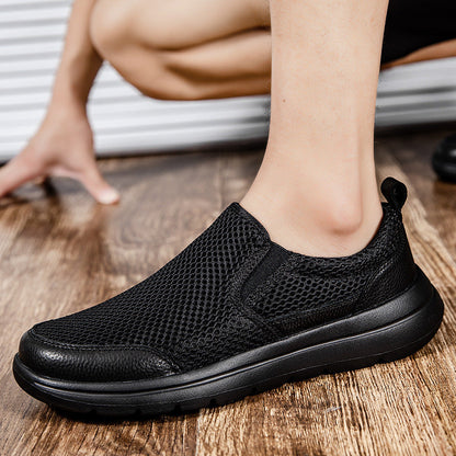Damen Sneaker Slip-On Atmungsaktiv Rutschfeste Sohle