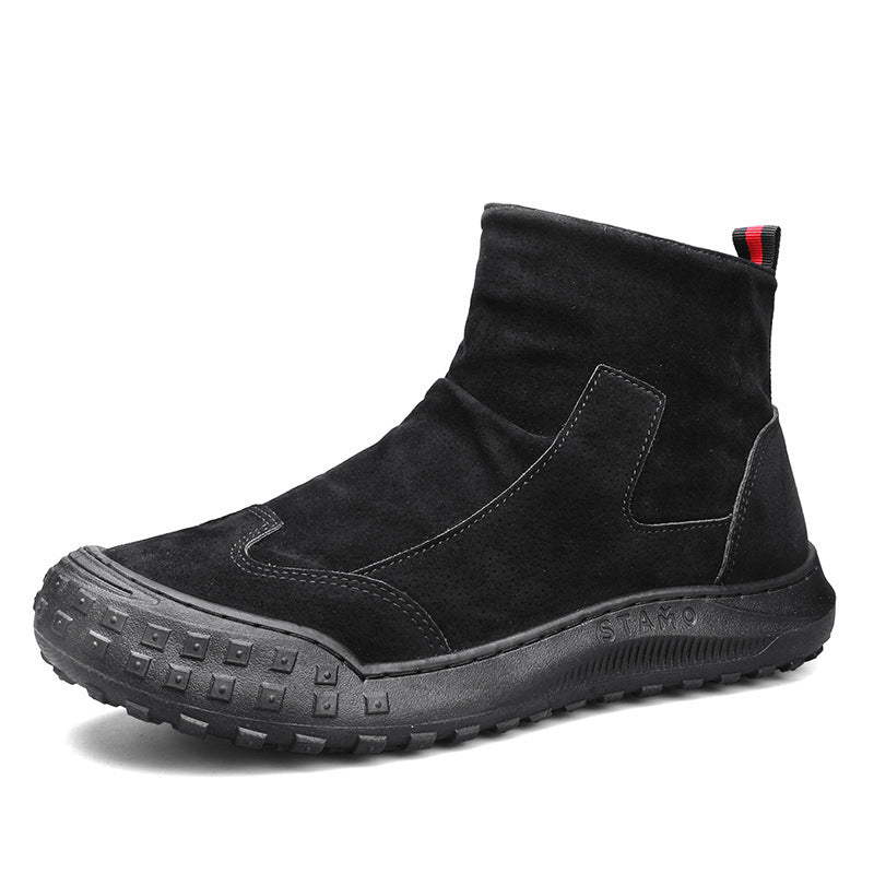 Damen Ankle Boots Elastisch Rutschfest