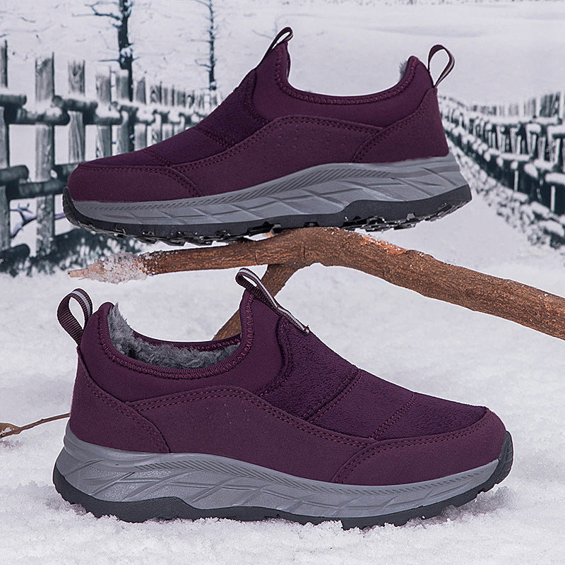 Damen Winter Sneaker Elastisch Warm Bequem