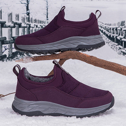 Damen Winter Sneaker Elastisch Warm Bequem