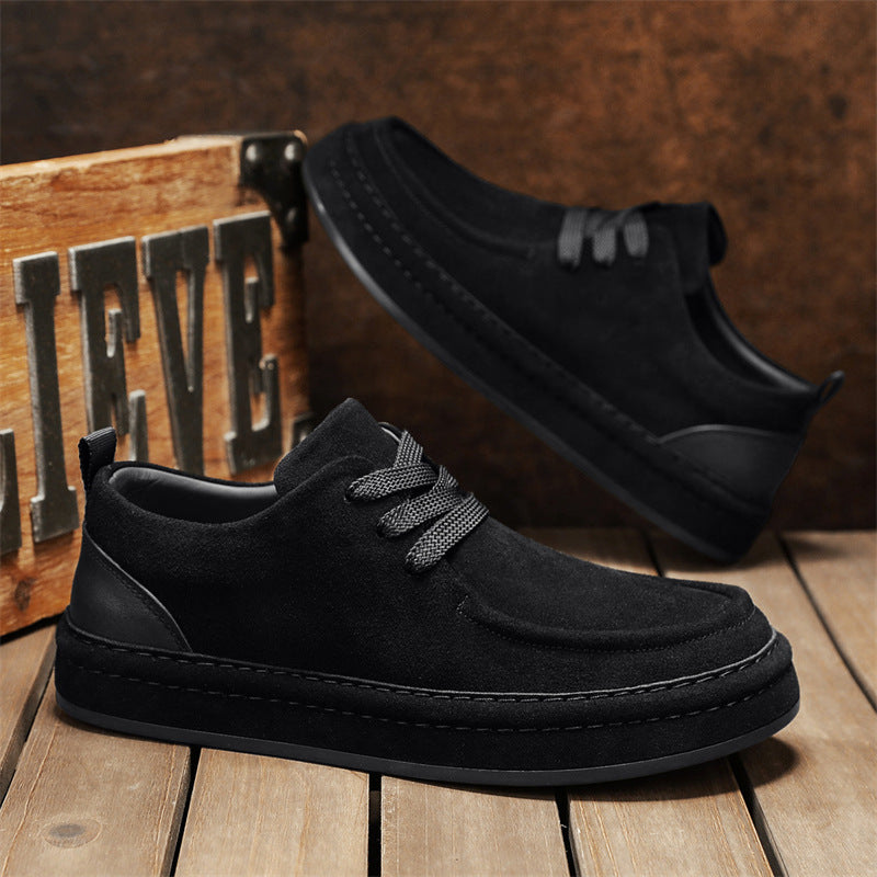 Damen Sneaker Veloursleder Schnürung Bequem Modisch