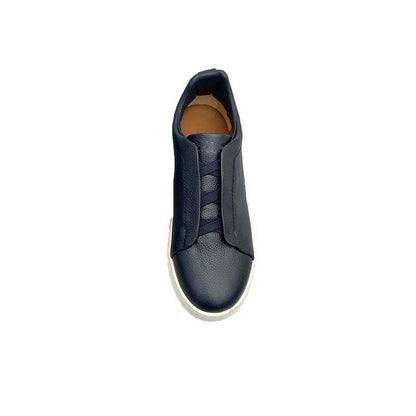 Damen Sneaker Slip-On Leder Rutschfest