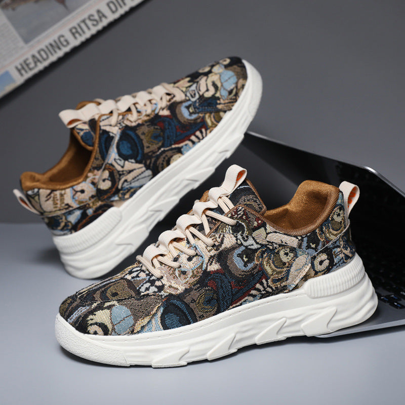 Damen Sneaker Bunt Sportlich Laufsohle Rutschfest - Norvielle