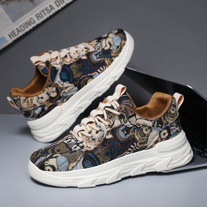 Damen Sneaker Bunt Sportlich Laufsohle Rutschfest - Norvielle