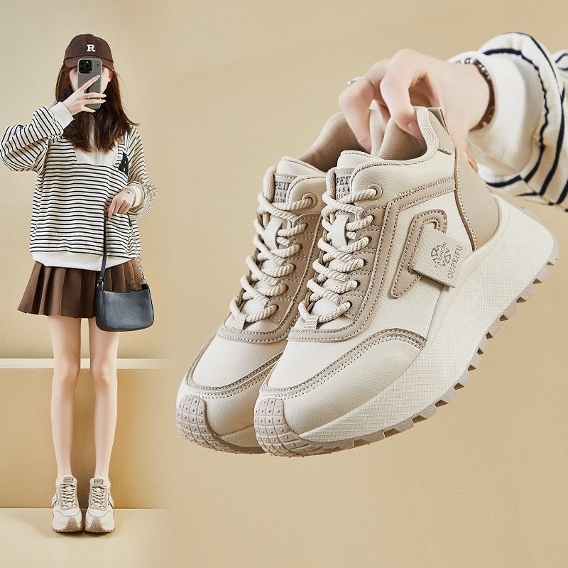 Damen Sneaker Warmfutter Rutschfeste Sohle Winter - Norvielle