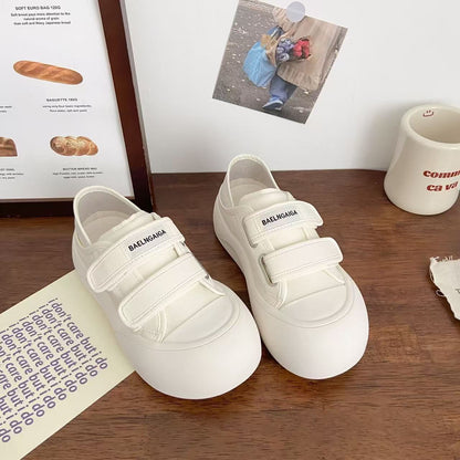 Damen Sneaker Slip On Klettverschluss Dämpfend Bequem