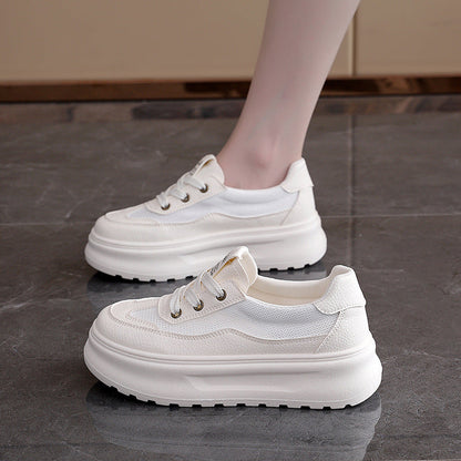 Damen Sneaker Chunky Atmungsaktiv Bequem Weite Passform