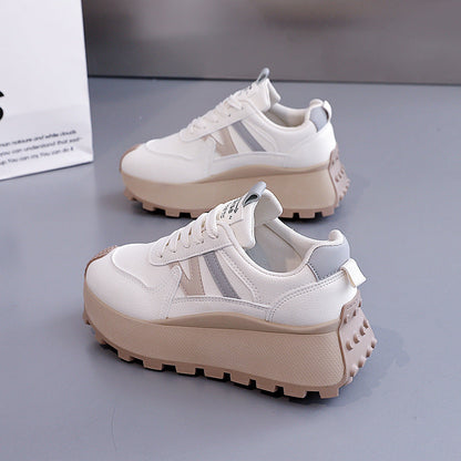 Damen Sneaker Chunky Bequem Rutschfest