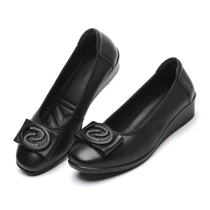 Damen Ballerinas Elegante Schleife Komfort Sohle