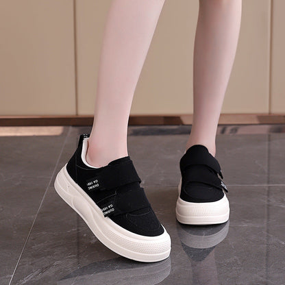 Damen Plattformsneaker Klettverschluss Modern