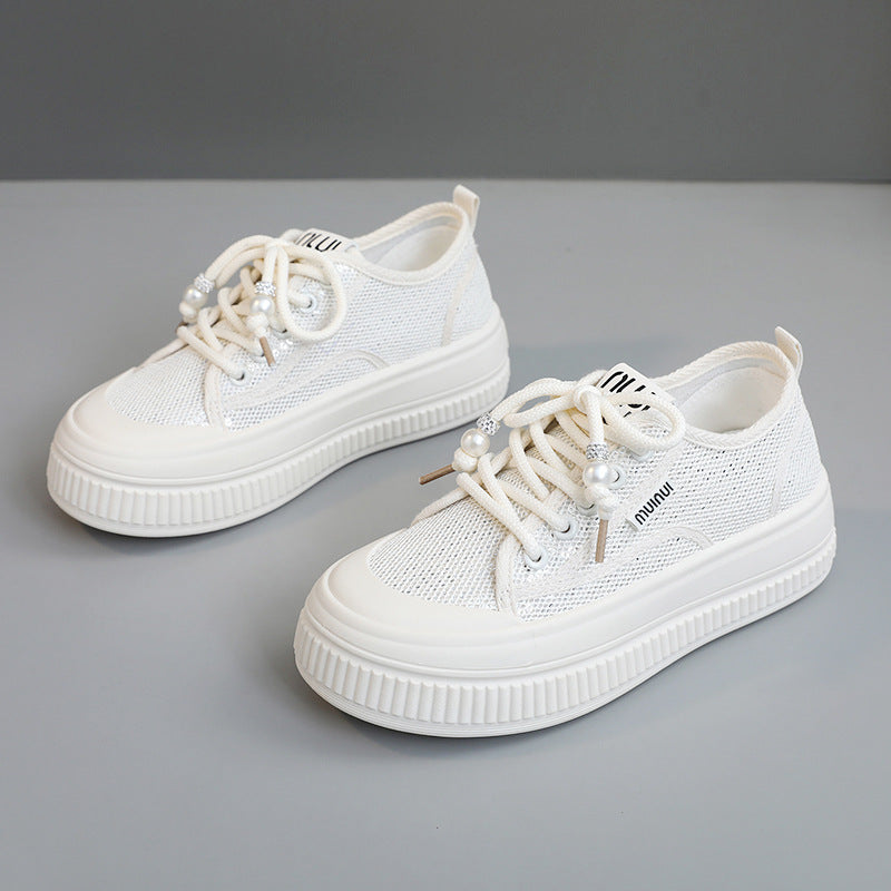 Damen Chunky Sneaker Perlenoptik