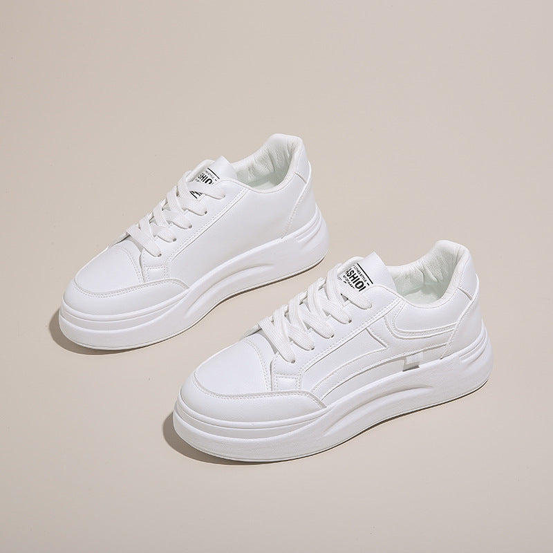 Damen Plateausneaker Hoch Weiche Sohle