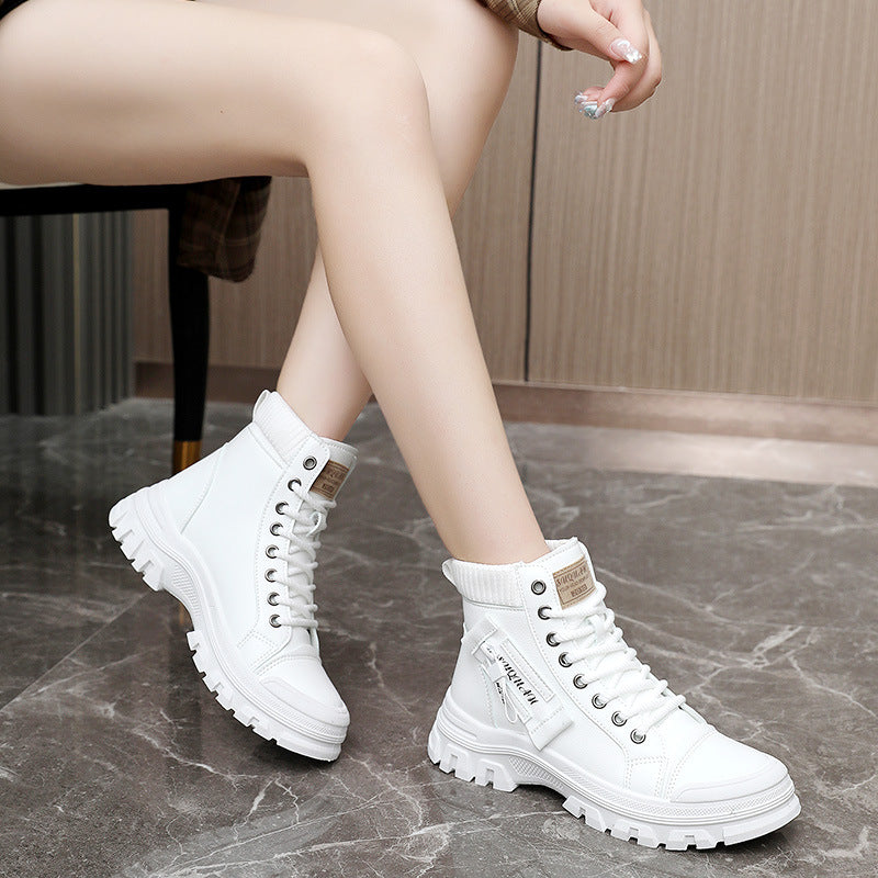 Damen Hochschaft-Sneaker Elastisch Robust