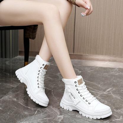 Damen Hochschaft-Sneaker Elastisch Robust