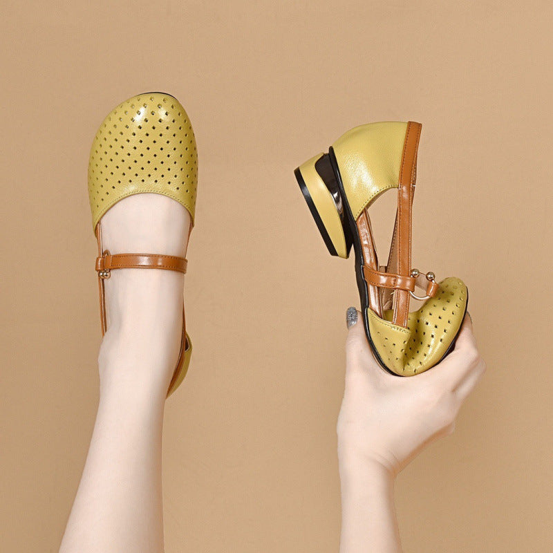 Damen Ballerinas Riemchen Komfort