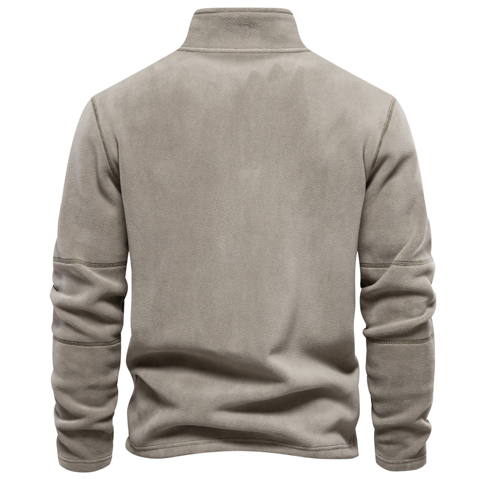 Herren Sweatshirt Klassisch Viertelreißverschluss Bequem